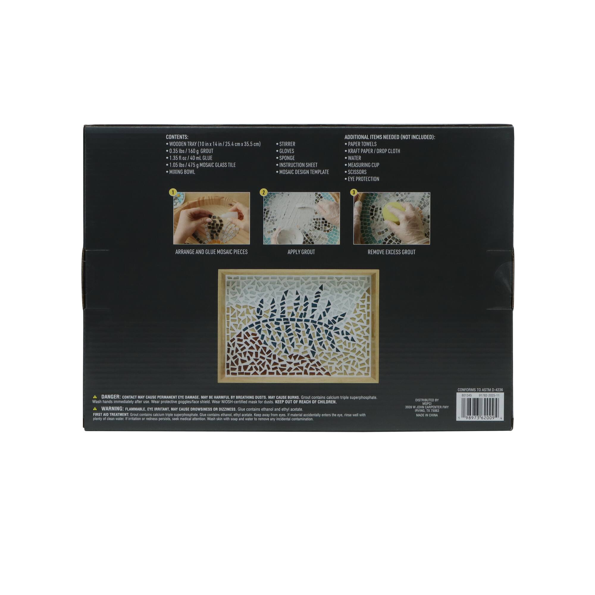 10" x 14" Leaf Mosaic Tray Kit by Make Market®